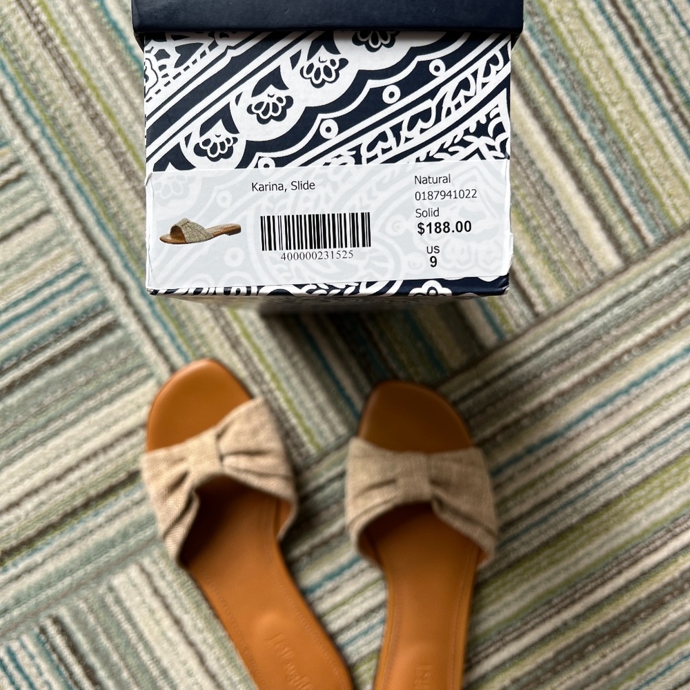 J McLaughlin Karina Slide- Size 9 in Natural- NWT Never worn - Picture 2 of 4